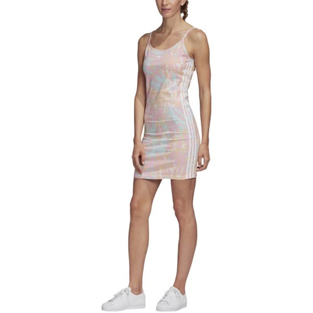 Adidas Women Multicolor Tie-Dye Tank Dress GL6366